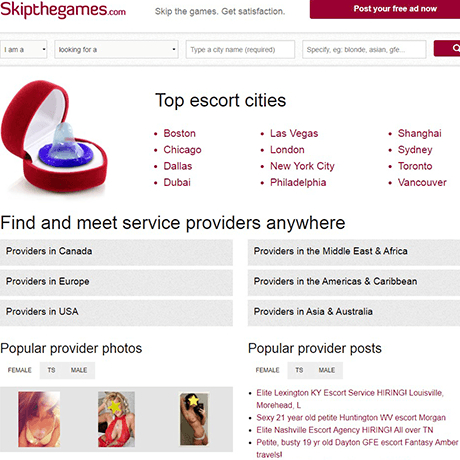 SkipTheGames.com is an escort and adult services directory site where you c...