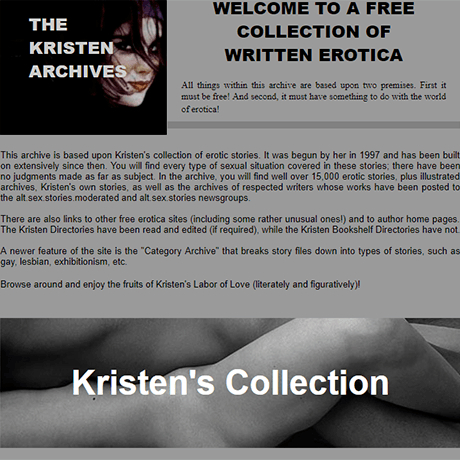 The Kristen Archives and 14+ Sex Stories Sites Like asstr