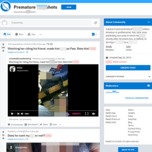 Premature Cumshots