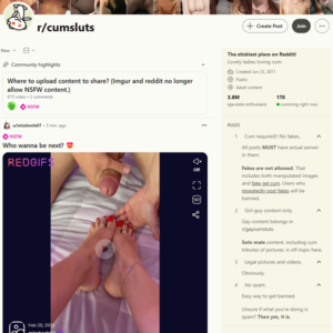 Reddit CumSluts