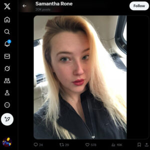 Samantha Rone Twitter