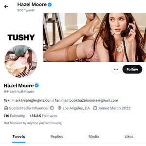 Hazel Moore Twitter & 945+ Twitter Porn Accounts Like twitter ...