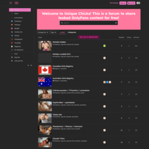 Unique Chicks Forums