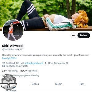 Shiri Allwood Twitter (TS) - twitter.comShiriAllwoodXXX