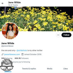 Jane Wilde - twitter.comjanewildexxx