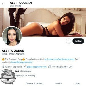 Aletta Ocean - twitter.comalettaoceanxxxx