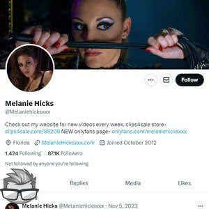 Melanie Hicks Twitter - twitter.commelaniehicksxxx