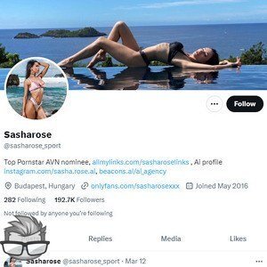 Sasha Rose Twitter - twitter.comsasharose_sport