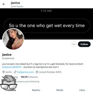 Janice Griffith Twitter - twitter.comrejaniced