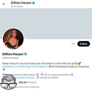 Dillion Harper Twitter - twitter.comDillionHarper