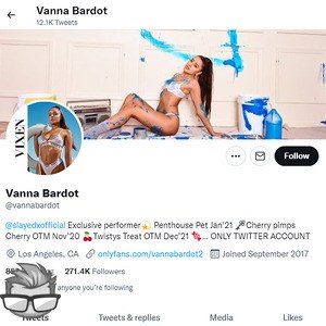 Vanna Bardot - twitter.comvannabardot