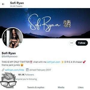 Sofi Ryan - twitter.comsofiryanxoxo