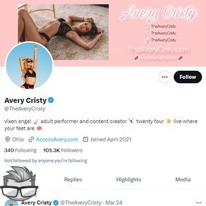 Avery Cristy Twitter - twitter.comTheAveryCristy