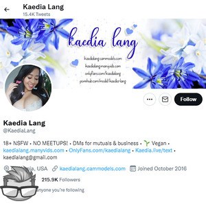 Kaedia Lang - twitter.comkaedialang