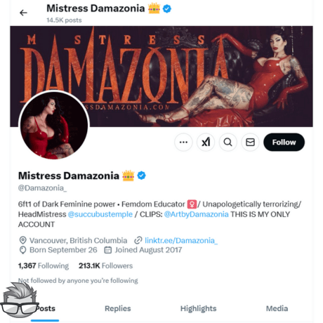 Mistress Damazonia - x.comdamazonia_