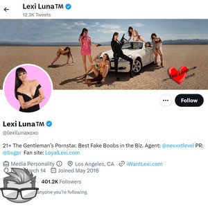 Lexi Luna Twitter - twitter.comLexilunaxoxo