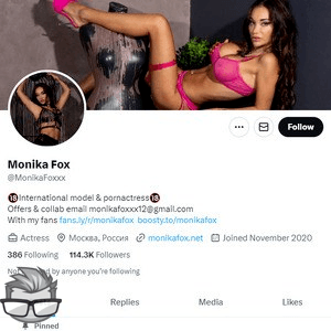 Monika Fox Twitter - twitter.comMonikaFoxxx