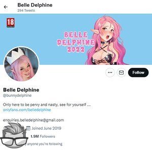 Belle Delphine Twitter - twitter.combunnydelphine