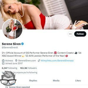 Serene Siren Twitter - twitter.comserenesirenx