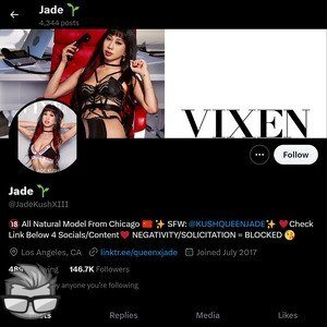 Jade Kush Twitter - twitter.comJadeKushXIII