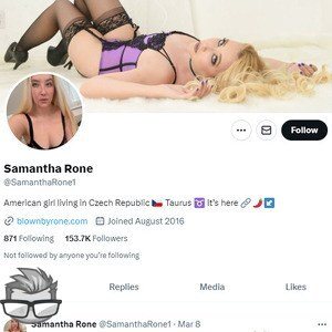 Samantha Rone Twitter - twitter.comsamantharone1