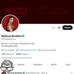 Melissa Stratton Twitter - twitter.comkittybaby_cam