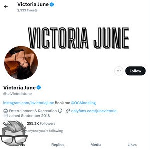 Victoria June Twitter - twitter.comLaVictoriaJune