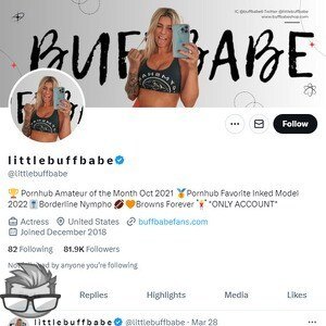 LittleBuffBabe Twitter - twitter.comlittlebuffbabe