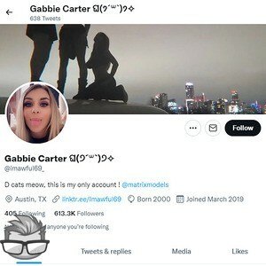 Gabbie Carter Twitter - twitter.comimawful69_