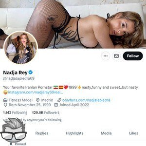 Nadja Rey Twitter - twitter.comnadjalapiedra69