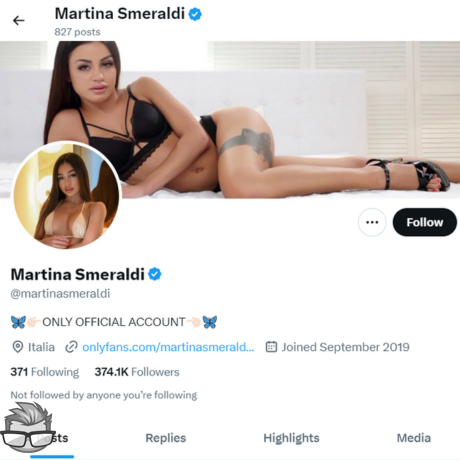 Martina Smeraldi Twitter - x.commartinasmeraldi