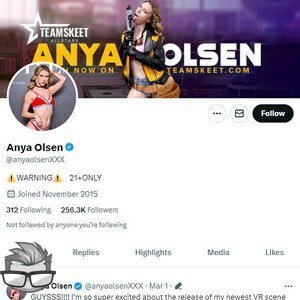 Anya Olsen Twitter - twitter.comanyaolsenxxx