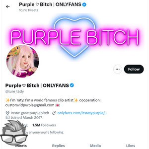 Purple Bitch - twitter.comlure_lady