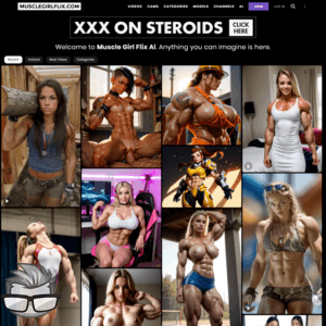 AI Muscle Girl Porn