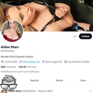 Aiden Starr Twitter