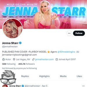 Jenna Starr Twitter - twitter.comjennathestarr