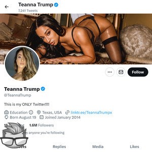 Teanna Trump Twitter - twitter.comteannatrump