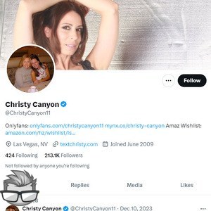 Christy Canyon Twitter