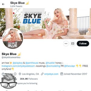 Skye Blue - twitter.comskyebluewantsu