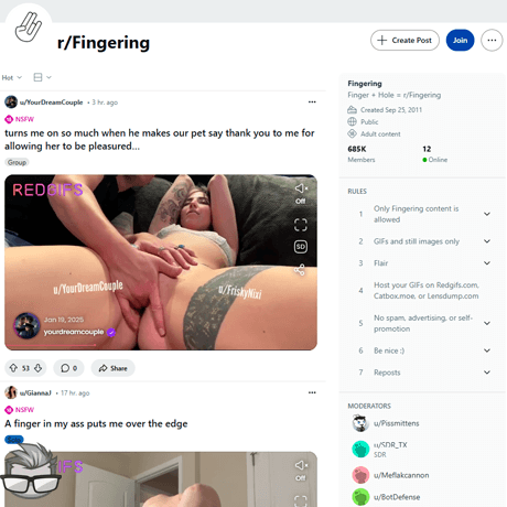 Fingering - reddit.comrFingering