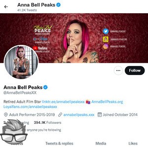 Anna Bell Peaks - twitter.comannabellpeaksxx