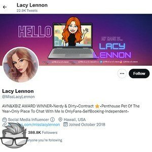 Lacy Lennon - twitter.commisslacylennon