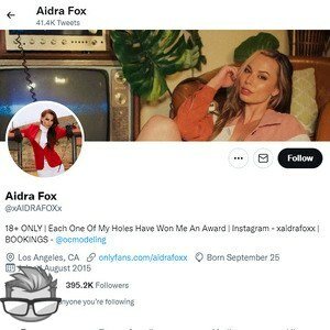 Aidra Fox - twitter.comxaidrafoxx