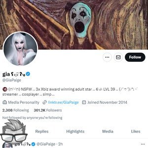 Gia Paige Twitter