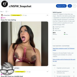 NSFW Snapchat