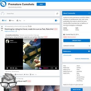 Premature Cumshots