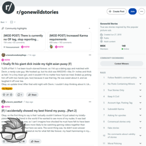 Reddit GoneWild Stories