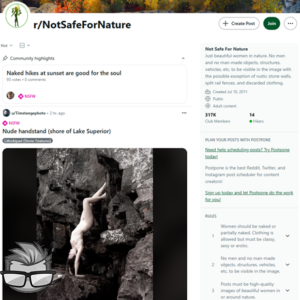Reddit NotSafeForNature