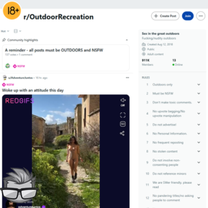 Reddit Outdoor Recreation