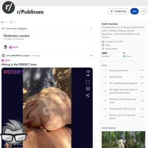 Reddit Public Sex